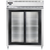 Continental Refrigerator D2RENSGD 57" W Two-Section Glass Door Reach-In Designer Line Wide Refrigerator