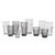 Carlisle 582207 22 Oz. Clear SAN Plastic Faceted Shape Louis Tumbler