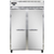 Continental Refrigerator 2FNSA 52" W Two-Section Solid Door Reach-In Freezer - 115 Volts