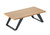 Cal-Mil 3374-8-60 24"W x 11-3/4"D x 8"H Rectangular Black Bamboo Stair Step Riser