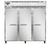 Continental Refrigerator 3RNSA 78" W Three-Section Solid Door Reach-In Refrigerator
