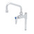 T&S Brass B-0155-05-CR Add-On Faucet 6" swivel nozzle 5" nipple/riser lever handle ceramic cartridge stream regulator outlet