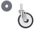 Metro 5Ld Super Erecta Stem Caster Swivel 5" Dia. 15/16" Face 125 Lb. Capacity Resilient Rubber Donut Wheel Tread