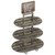 Lakeside 155044 3 Wood Laminate Shelves Merchandising Display Cart