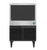 Hoshizaki KM-116BAK 130 Lbs. Stainless Steel Air-Cooled Cube Ice Maker with Bin - 115 Volts