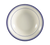 CAC China BLU-32 3.5 Oz. American White Ceramic Round Blue Line Fruit Dish (3 Dozen Per Case)
