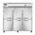Continental Refrigerator 3RFF-HD 78" W Three-Section Solid Door Reach-In Refrigerator/Freezer