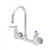 T&S Brass B-0331-CR Faucet wall mount 8" adjustable centers 6" swivel gooseneck