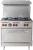 Vulcan SX36-6BP-QS-PLATINUM 36" Liquid Propane SX Series Restaurant Range - 198,000 BTU