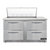 Continental Refrigerator D60N18M-FB-D 60" W Two-Section Four Drawer Designer Line Mighty Top Sandwich Unit