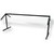 Carlisle 972203 73-1/4"W Adjustable Portable Black Sneeze Guard