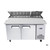 Atosa MPF8202GR 67" W 2-Sections 2 Doors Refrigerated Pizza Prep Table - 115 Volts