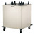 Lakeside 6408 Easy-Glide 8.13" Dia. Round Stainless Steel 4-Tube Cabinet Heated Mobile Dish Dispenser