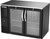 Beverage Air BB48HC-G-B 48" W Two-Section Glass Door Refrigerated Back Bar Storage Cabinet - 115 Volts