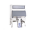 Follett LLC DEV1350SG-56-BG Ice-DevIce 1360 Lbs. Stainless Steel Ice Bin with Bagger Kit and Front Chute