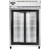 Continental Refrigerator 2RNSASGD 52" W Two-Section Glass Door Reach-In Refrigerator
