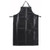 Winco BA-HN Black Bib Apron - 41-1/4"L x 26-1/2"W