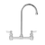 Fisher 61476 6" Swivel/Rigid Gooseneck Spout Stainless Steel Backsplash Mount Faucet