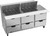 Beverage Air SPED72HC-24M-6 72" W Three-Section Six Drawer Mega Top Refrigerated Counter