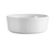 CAC China CRO-28 6" Dia. 18 Oz. Super White Porcelain Round Corona Nappie Bowl (3 Dozen Per Case)