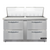 Continental Refrigerator D60N24M-FB-D 60" W Two-Section Four Drawer Designer Line Mighty Top Sandwich Unit