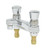 T&S Brass B-0831-VF05 4" Centers Polished Chrome-Plated Brass Body Deck Mount Mixing Faucet