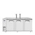 Atosa MKC90GR 4 (2) 0.5 Kegs Stainless Steel with 2 Faucets Atosa Draft Beer Cooler - 115 Volts