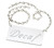Cal-Mil 618-2 4"W x 2"H with 24" Chain Silver Urn Sign
