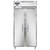 Continental Refrigerator D2RSENSA 36.25" W Two-Section Stainless Steel Door Reach-In Designer Slim Line Refrigerator