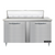 Continental Refrigerator D60N12 60" W Two-Section Two Door Designer Line Sandwich Unit