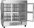 Beverage Air HBR72HC-1-HG 75" W Three-Section Glass Door Reach-In Horizon Series Refrigerator