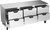 Beverage Air UCRD72AHC-6 72"W Three-Section Reach-In Undercounter Refrigerator
