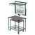 Metro CR2436PTSW 70 1/2" Prep Station with SmartWall Shelf and Cart