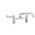 T&S Brass 5F-8DWS12 Equip Faucet swivel 8"