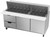 Beverage Air SPED72HC-30M-2 72" W Three-Section Two Door Mega Top Refrigerated Counter