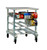 New Age 1235 35"H Mobile Can Storage Rack with Stainless Top for (54) #10 Cans or (72) #5 Cans