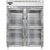 Continental Refrigerator D2FENSSGDHD 57" W Two-Section Glass Door Reach-In Designer Line Wide Freezer - 115 Volts