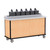 Lakeside 70430 Stainless Steel Condiment Cart Casters with Brakes 69-1/2"W x 25"D x 44-1/2"H