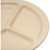 Carlisle KL10225 10" Dia. Plastic Round Kingline 3-Compartment Plate