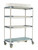 Metro PR36VX3-XDR Metromax I Mobile Drying Rack Unit With Drip Tray 36"W x 68"H 4-Tier