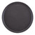 Cambro 1100CT110 11" Dia. Fiberglass Black Satin Round Camtread Serving Tray
