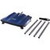 Carlisle 3639914 9 1/2" W ABS Plastic Blue Multi-Surfaces Duo-Sweeper
