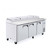 Atosa MPF8203GR 93" W 3-Sections 3 Doors Refrigerated Pizza Prep Table - 115 Volts