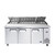 Atosa MPF8203GR 93" W 3-Sections 3 Doors Refrigerated Pizza Prep Table - 115 Volts