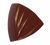 Matfer Bourgeat 380165 Chocolate Mold Striped Triangles 1.33" L x 1.33" W x 0.5" H Polycarbonate