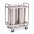 Lakeside 777 Adjust-a-Fit 9.75" Dia. Round Stainless Steel 2-Tube Open Heated Mobile Dish Dispenser