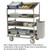 Lakeside B593 51.88" W Stainless Steel 14 Gauge 4 Shelves 3 Angled Soiled Dish Breakdown Cart