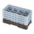 Cambro 8HS800167 Camrack Glass Rack With (4) Soft Gray Extenders - 2 Cases