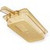 Carlisle 30860H13 2.4 Qt. 1/3 Size Polyether Sulfone Amber Storplus High Heat Hot Food Pan