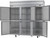 Beverage Air HFPS3HC-1HS 78" W Three-Section Solid Door Reach-In Horizon Series Freezer - 208/230 Volts